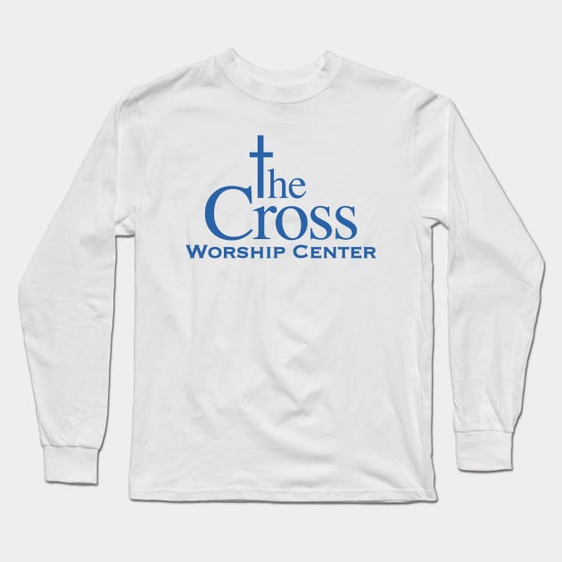 TCWC classic logo in Blue letters Long Sleeve T-Shirt by thecrossworshipcenter